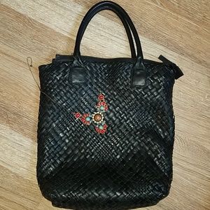 Black Leather Handbag